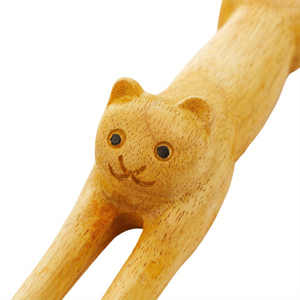 Cat Back Scratcher, Hand Crafted Anti-Itch Massager with 3D Cat Shape for Home Office, Home Grooming Tool, Pet Care Accessory, Whimsical Massager, Decorative Scratcher, Plasticfree Scratcher, Durable Material, Pet Massage Tool, Feline Grooming Aid, Office