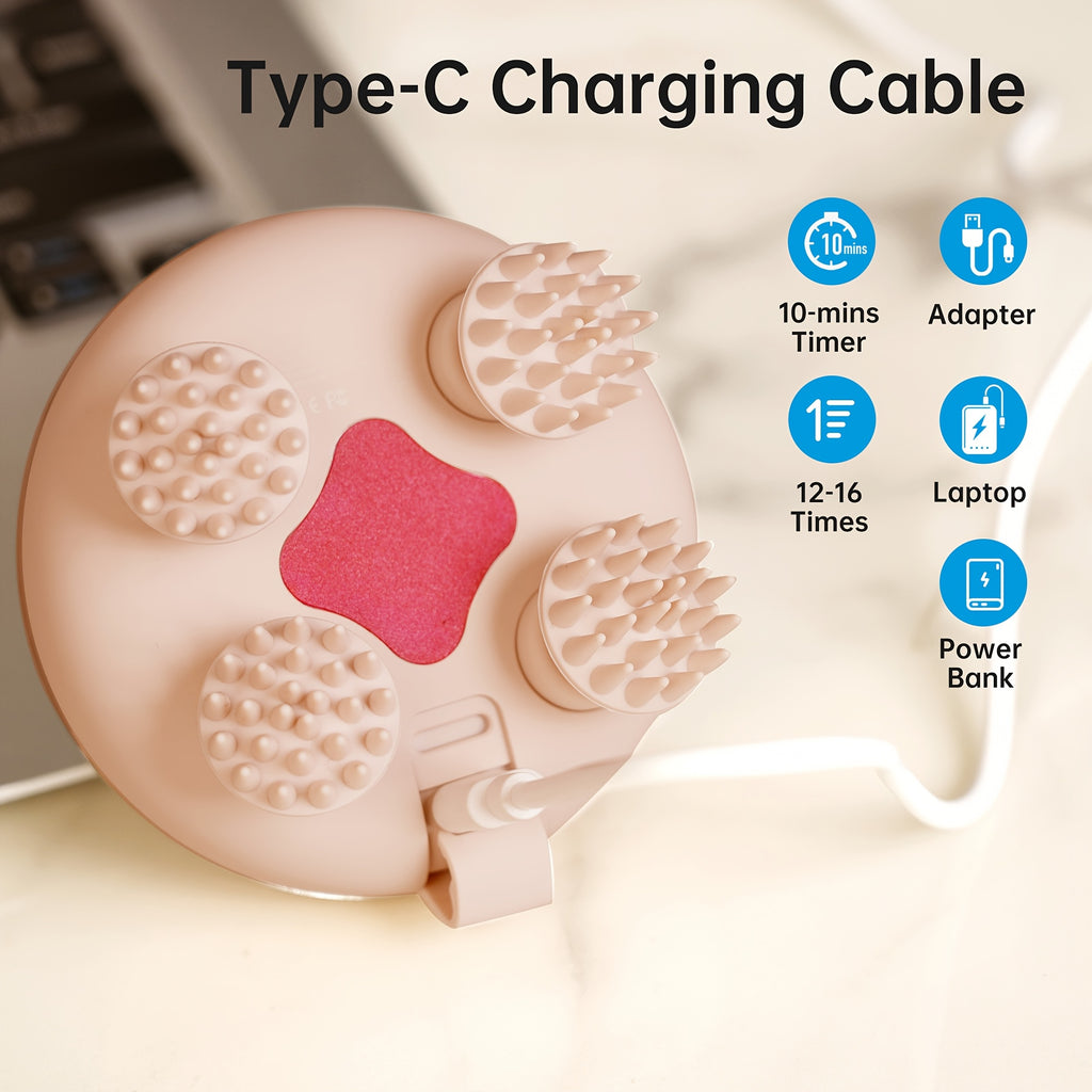 COMFIER Cordless Scalp Massager With 3 Kneading Modes, Head Massager With 8 Claws For Deep Cleansing, Head Scratcher, Body Massager, Cat Massager, Gift For Women Man