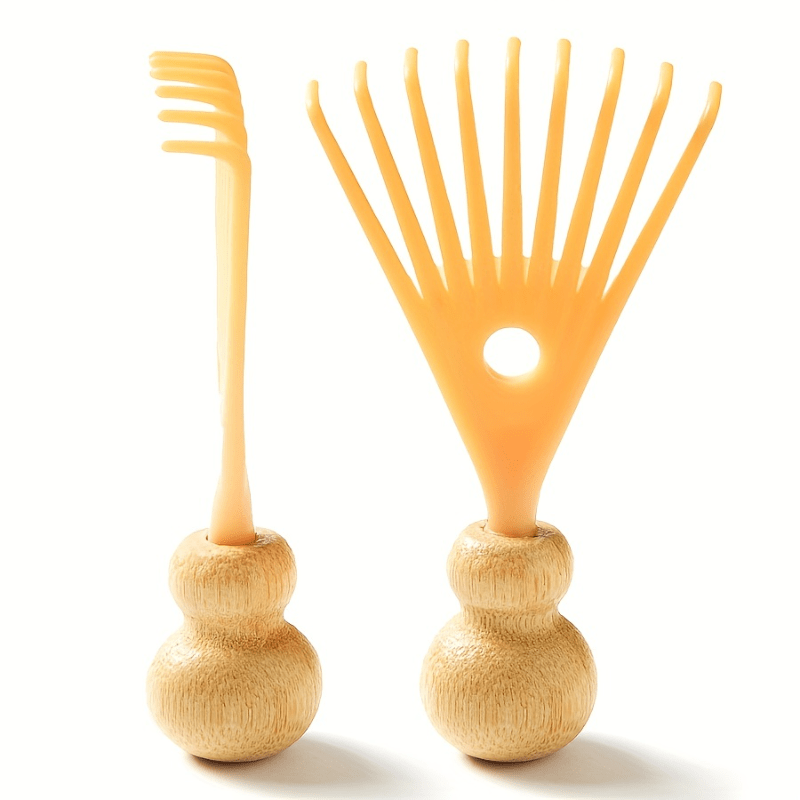 1pc RelaxationPro Portable Handheld Head Massager - Plastic Unscented Manual Scratcher for Adults, Family Use, No Battery Required