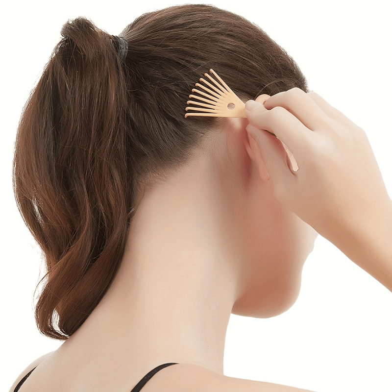 1pc RelaxationPro Portable Handheld Head Massager - Plastic Unscented Manual Scratcher for Adults, Family Use, No Battery Required