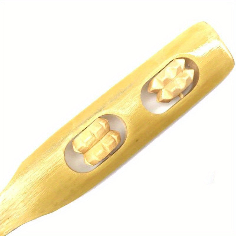 18 Inch Natural Bamboo Massager & Back Scratcher - Ergonomic Handle for Muscle, Light Beige Exfoliation & Stress, Durable Wooden Body Roller for Full-Body Use, Muscle Massager, Ergonomic Design, Smooth Finish