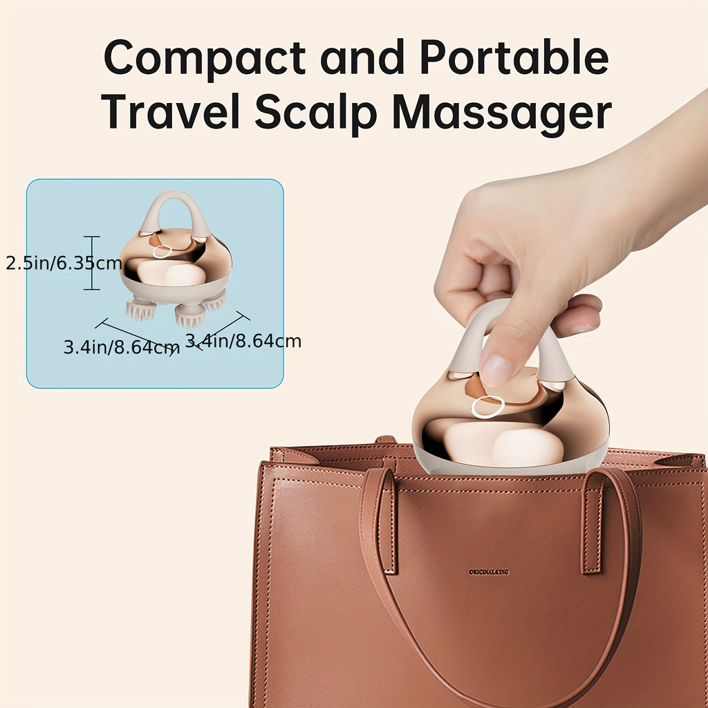 COMFIER Cordless Scalp Massager With 3 Kneading Modes, Head Massager With 8 Claws For Deep Cleansing, Head Scratcher, Body Massager, Cat Massager, Gift For Women Man