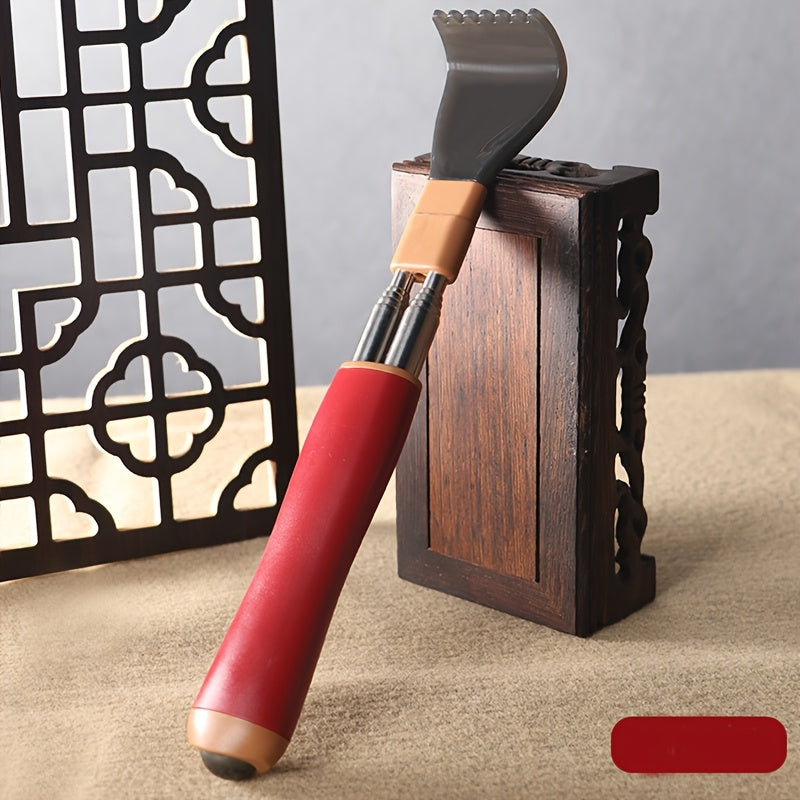 1pc Set Extendable Back Scratcher, Stainless Steel Double-Ended Anti-Twist, for Self-Massage, Elderly with Itchy Scratcher Tool