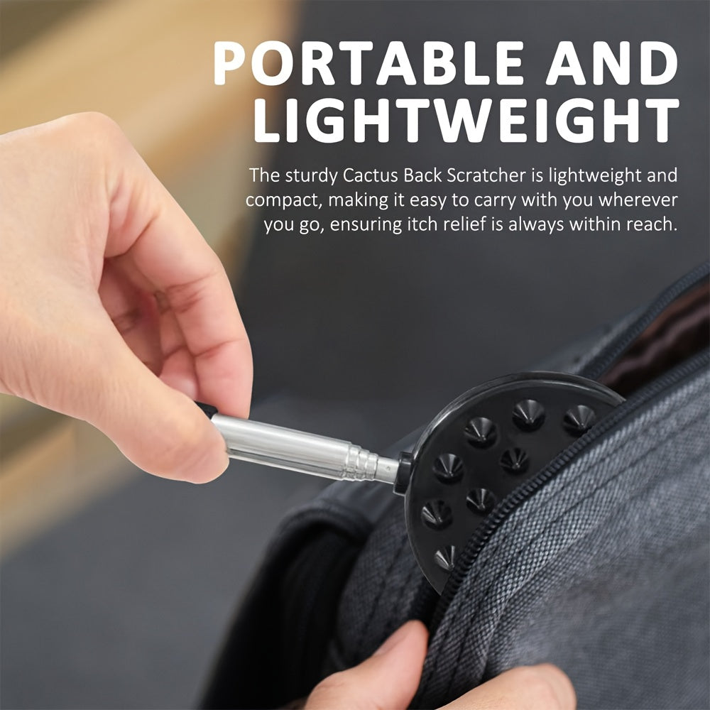 Prickly Cactus Back Scratcher with Extendable Ergonomic Handle - Heavy-Duty Back Massager, Non-Slip Grip for Hard-to-Reach Areas, Perfect Mother'S Day Gift for Women, Mom, Grandma - Ideal for Home, Travel, or Spa Use, Home Wellness Tool, Unique Design,