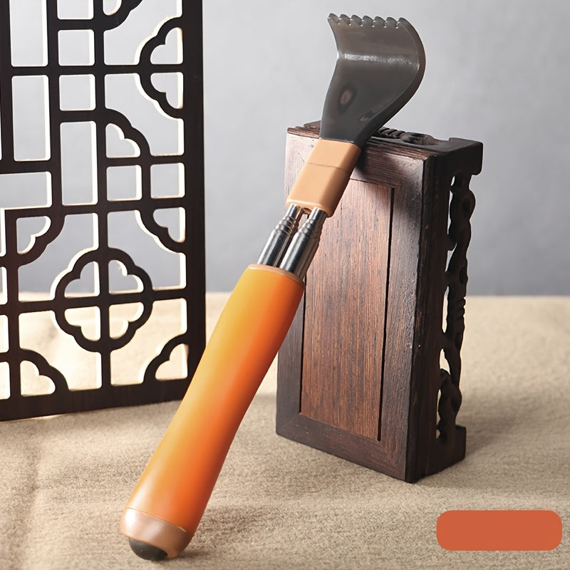 1pc Set Extendable Back Scratcher, Stainless Steel Double-Ended Anti-Twist, for Self-Massage, Elderly with Itchy Scratcher Tool