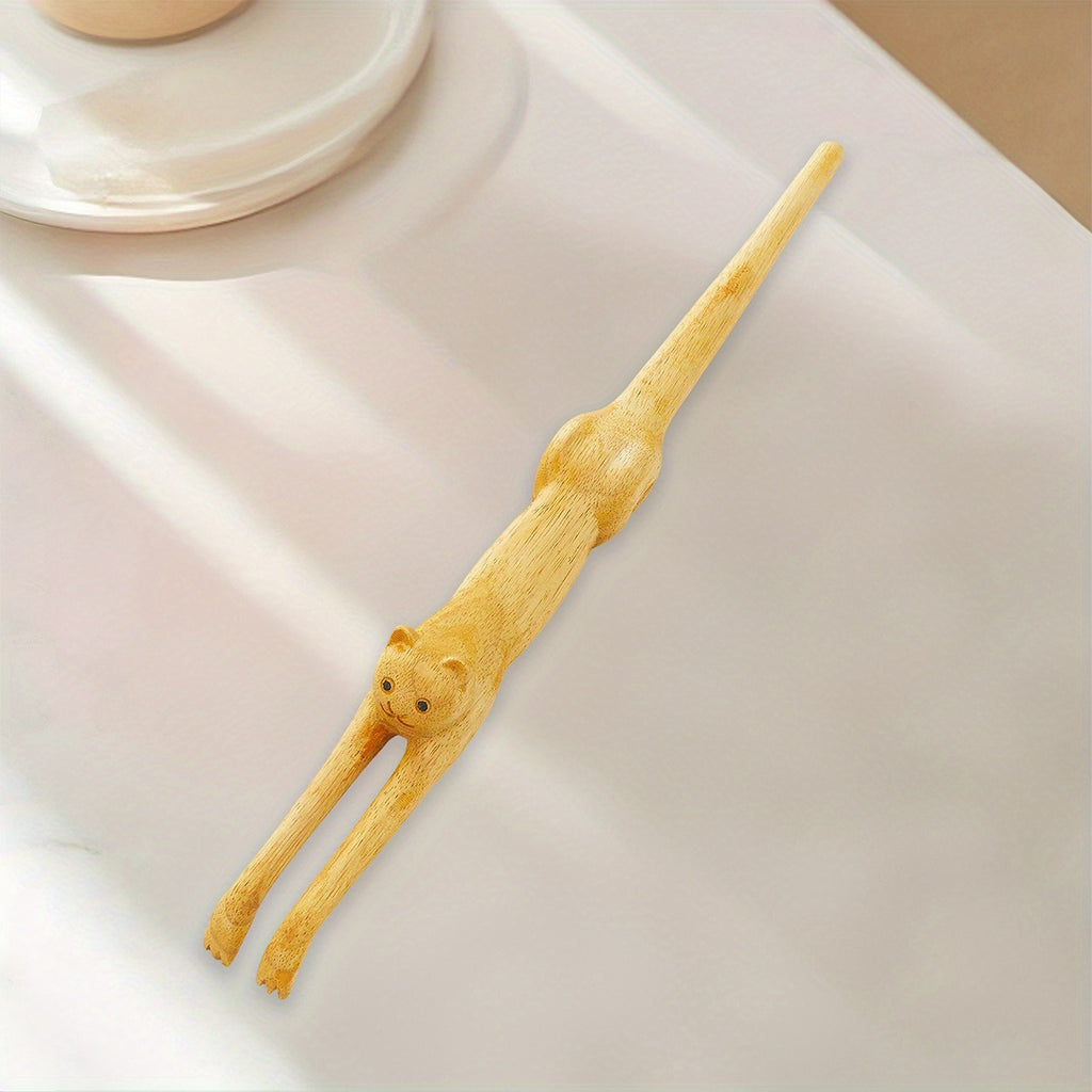 Cat Back Scratcher, Hand Crafted Anti-Itch Massager with 3D Cat Shape for Home Office, Home Grooming Tool, Pet Care Accessory, Whimsical Massager, Decorative Scratcher, Plasticfree Scratcher, Durable Material, Pet Massage Tool, Feline Grooming Aid, Office