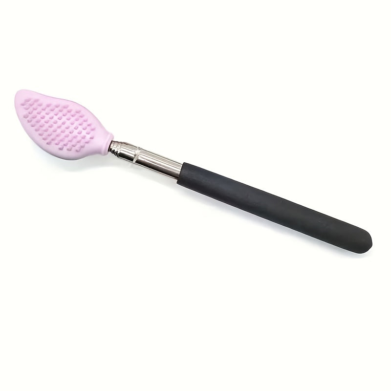 1pc Color Random Retractable Back Scratcher, Silicone Grip Back Scratcher Massager Kit with Retractable Back, Neck, Head, Beard, Suitable for Women and Men