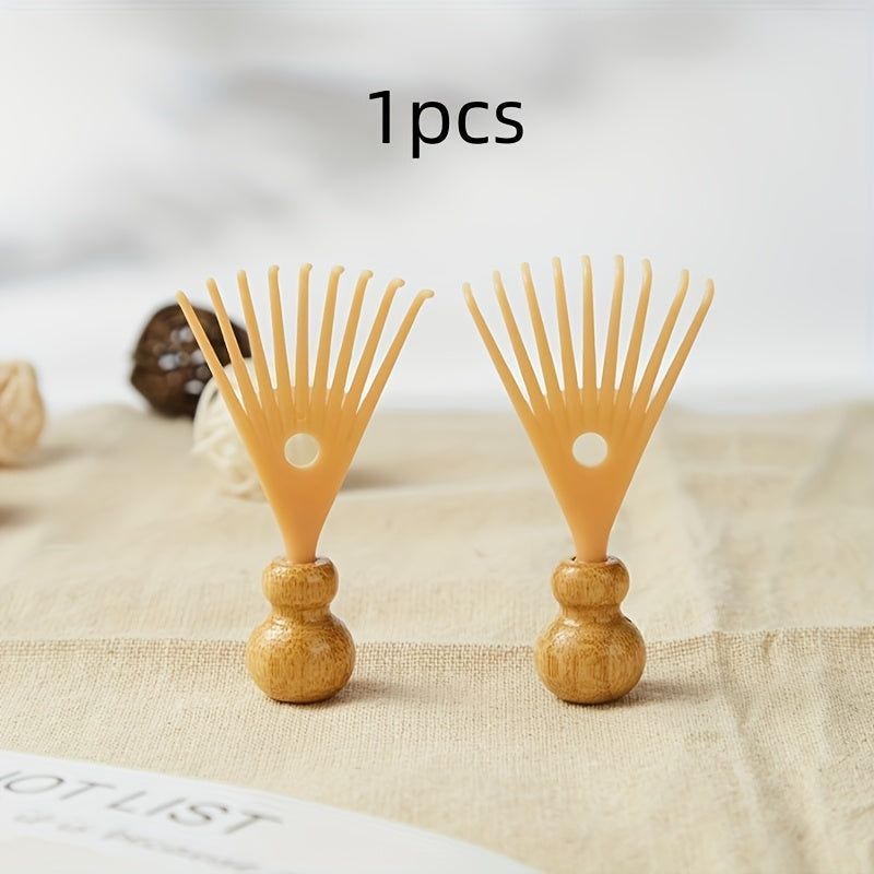 1pc RelaxationPro Portable Handheld Head Massager - Plastic Unscented Manual Scratcher for Adults, Family Use, No Battery Required