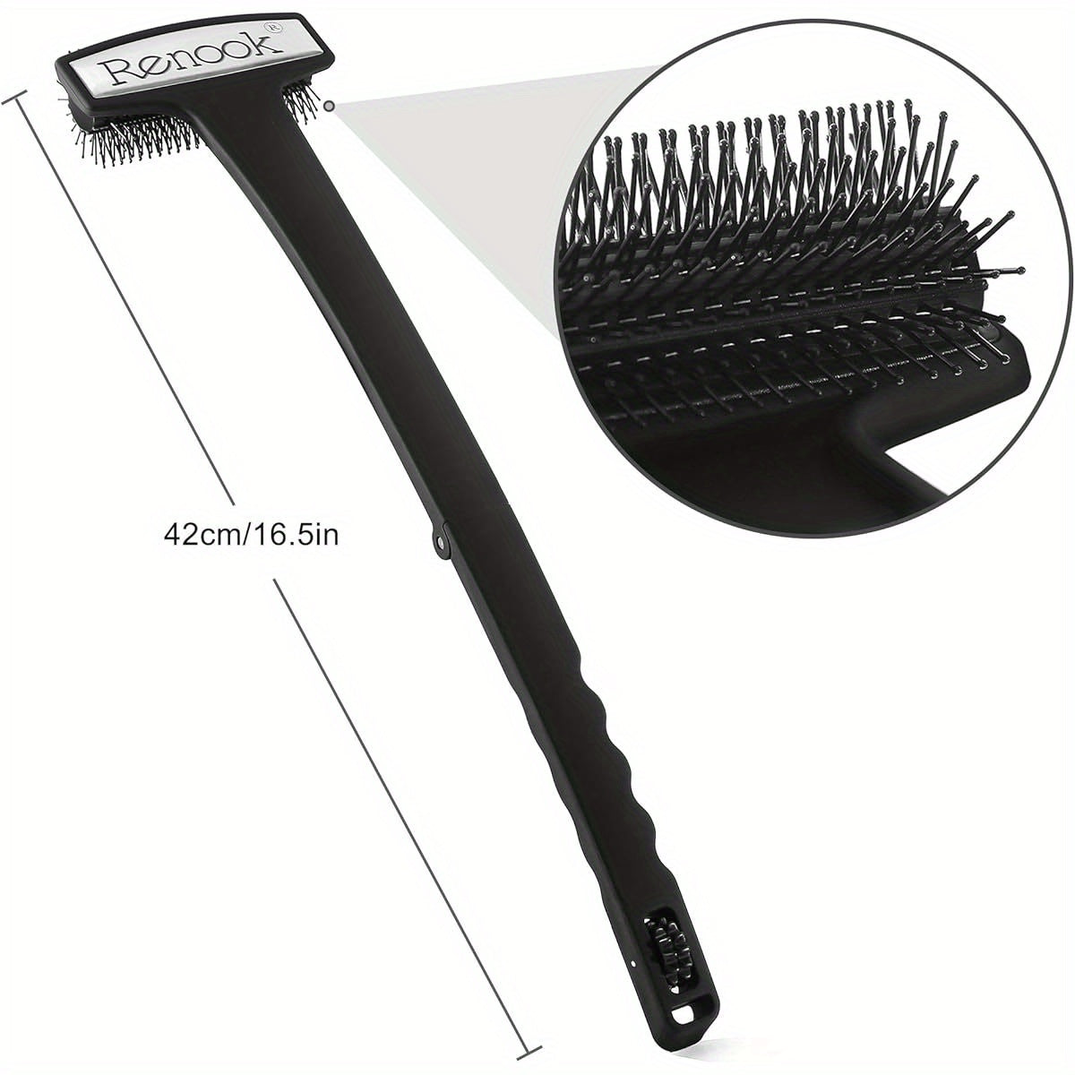Back Scratcher for Men, 16. 5' ' Back Scratcher Extendable Bristled Scratching Head Body Brush, Long Folding Handle with Massage Rollers, Labor- Saving and Flexible Gift for Stop itching