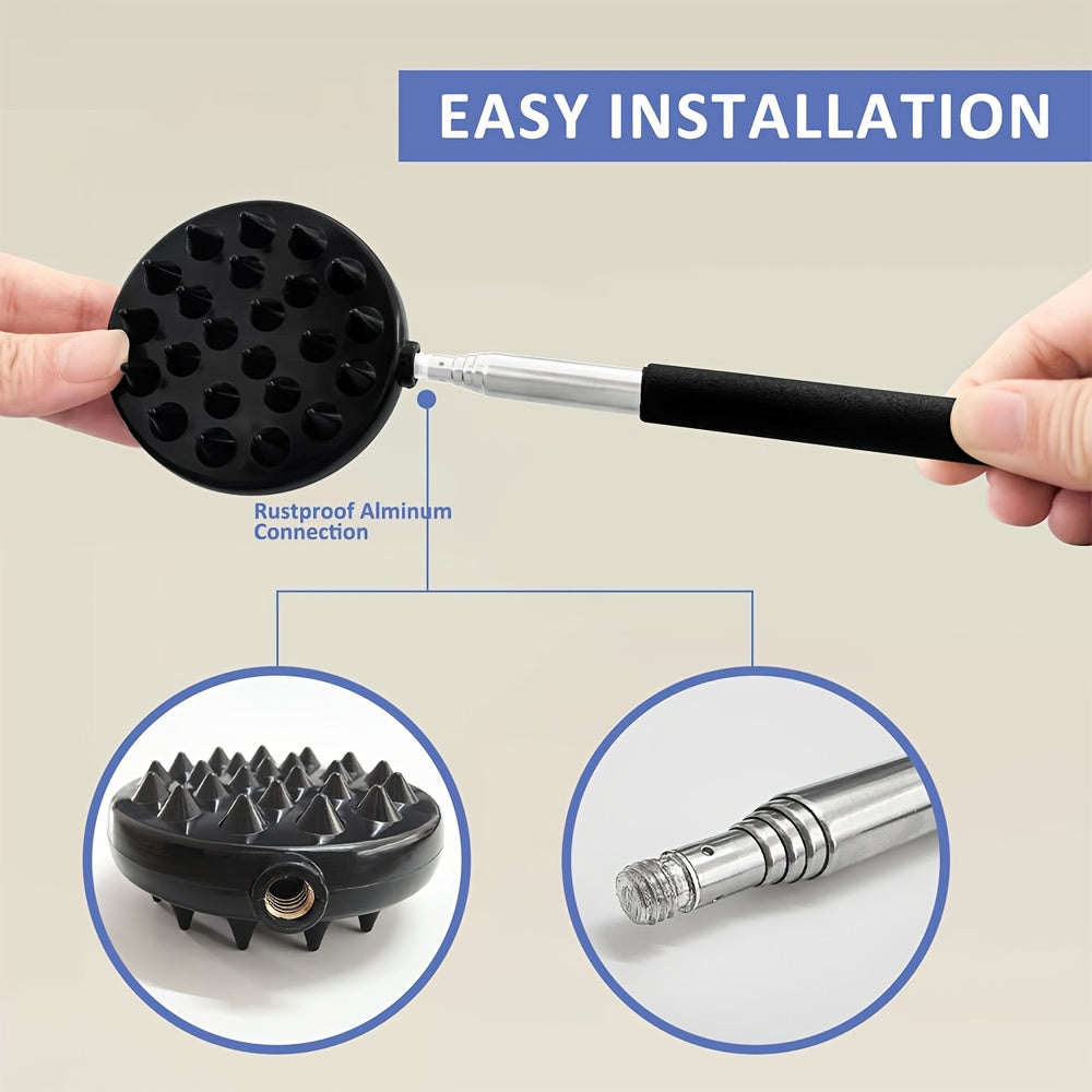 Prickly Cactus Back Scratcher with Extendable Ergonomic Handle - Heavy-Duty Back Massager, Non-Slip Grip for Hard-to-Reach Areas, Perfect Mother'S Day Gift for Women, Mom, Grandma - Ideal for Home, Travel, or Spa Use, Home Wellness Tool, Unique Design,