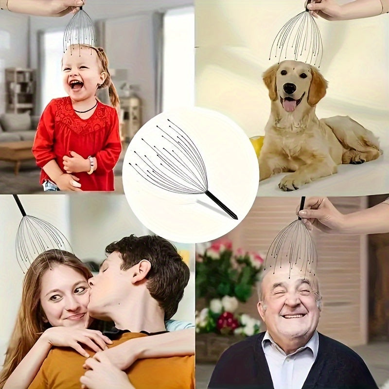 20-claw Head Massager, Soul Extractor Wire Grab, Head Massager, Scalp Scratcher, 20-finger Manual Scalp Massager, Deep Relaxation