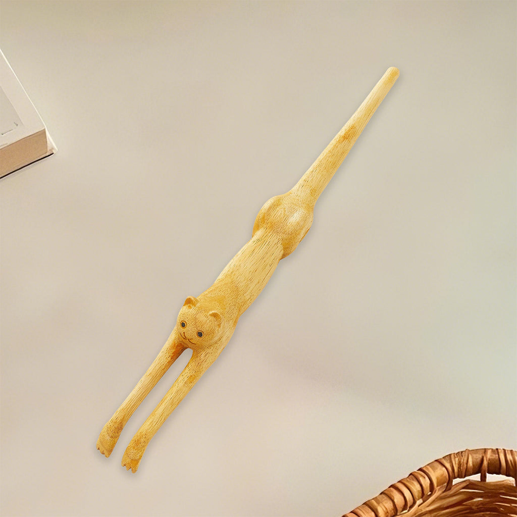 Cat Back Scratcher, Hand Crafted Anti-Itch Massager with 3D Cat Shape for Home Office, Home Gadget, Office Accessory, Decorative Tool, Cute Scratcher, Durable Scratcher, Natural Material, Handheld Massager, Scratch Aid, Office Workers, Gift Shoppers