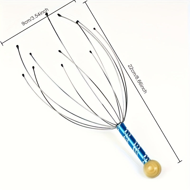 Head Scratcher Octopus Head Massager Scalp Scratcher Massage Claw Little Soul Extraction Tool