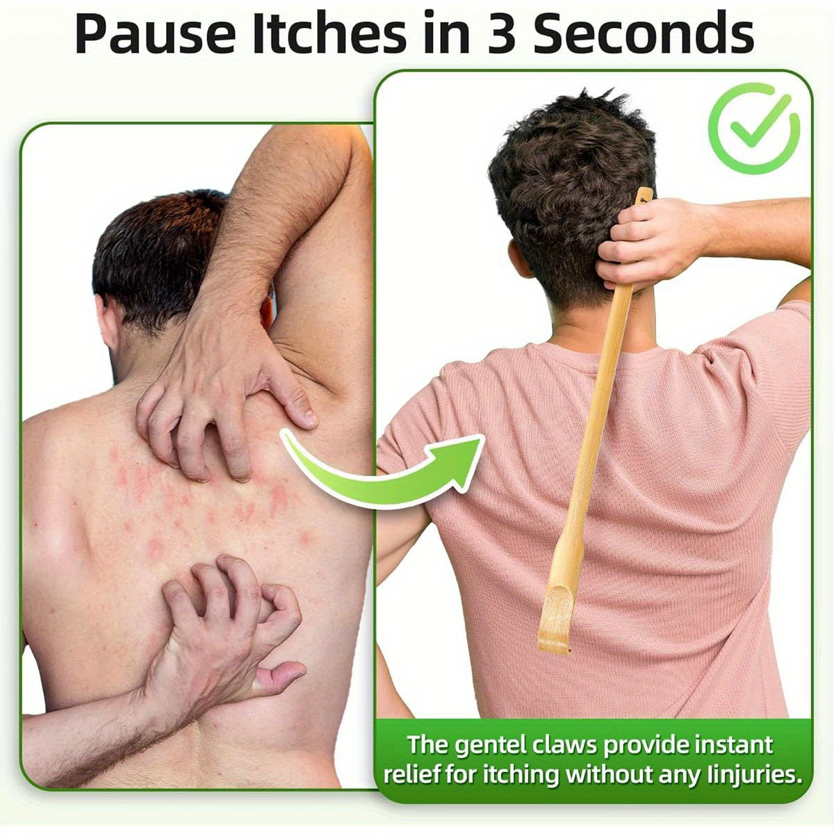 8 Pack Wooden Bamboo Back Scratcher, 16. 5 Inch Long Handle Back Scratchers, High-Quality Bamboo Back Scratchers for Adults Men Women, Her'S Day Gift, Back Massager for Back, Back Scratcher for Women, Back Scratcher for Men