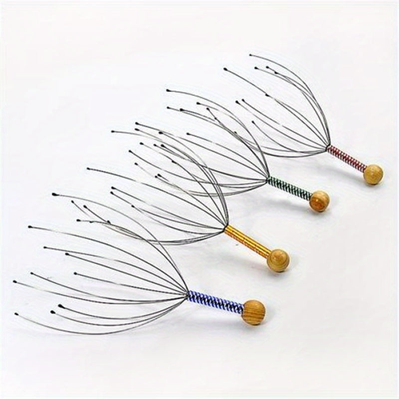 Head Scratcher Octopus Head Massager Scalp Scratcher Massage Claw Little Soul Extraction Tool