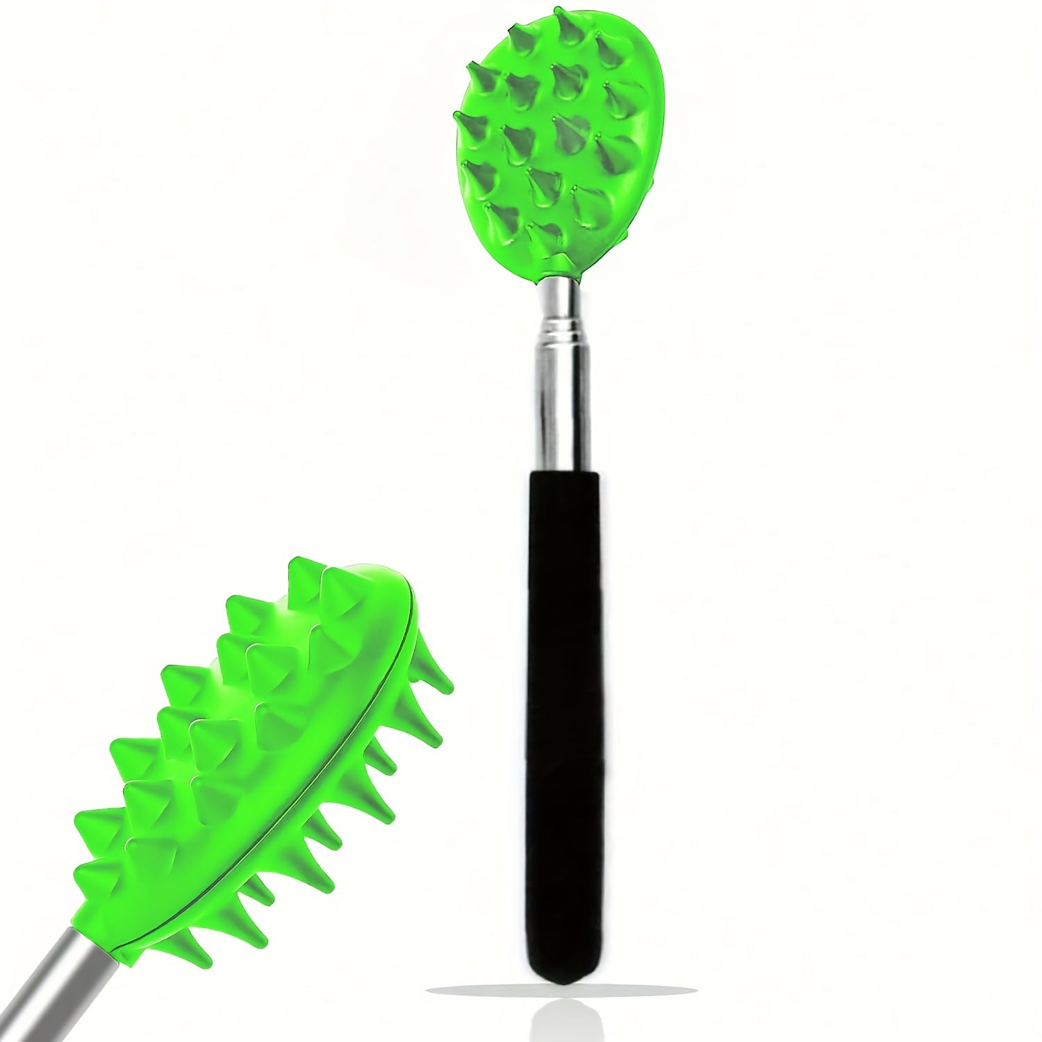 Adjustable Cactus Back Scratcher with 1/4-Inch and 1/2-Inch Spikes, Durable PVC Material, 24-Inch Long Handle for Easy Reach – Perfect Mother’s Day Gift for Women/Moms/Mothers-in-Law