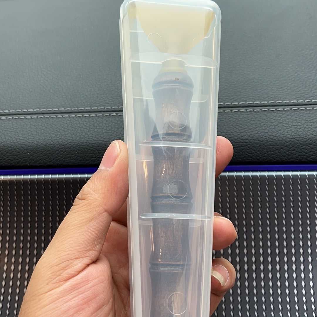 1pc Extendable Scratcher with Magnetic Acupressure Roller, Non-Slip Rubber Handle, Portable Itch Tool for Men, Women, Kids - Black/Purple