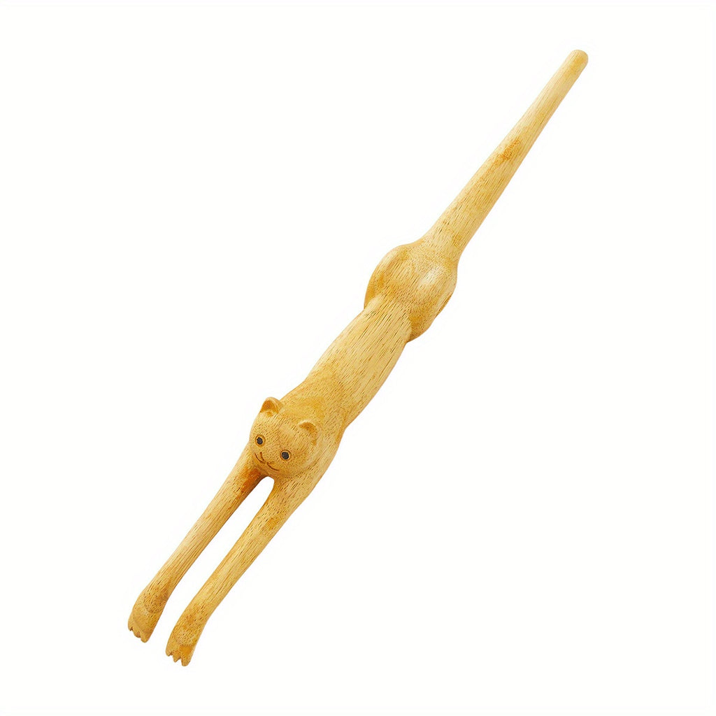 Cat Back Scratcher, Hand Crafted Anti-Itch Massager with 3D Cat Shape for Home Office, Home Grooming Tool, Pet Care Accessory, Whimsical Massager, Decorative Scratcher, Plasticfree Scratcher, Durable Material, Pet Massage Tool, Feline Grooming Aid, Office