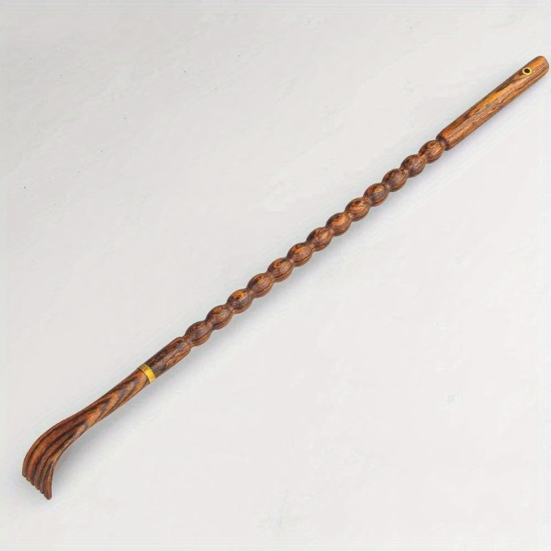 Natural Bocote Wood Back Massager Itching, Long Sturdy Back Scratchers, Body Relaxation Massager, Back Massage Tool, Spine Comfort Back Stretcher, Lower Back Massager, Massage Tool Back, Spine Support, Durable Tool, Handcrafted Massager, Handcarved