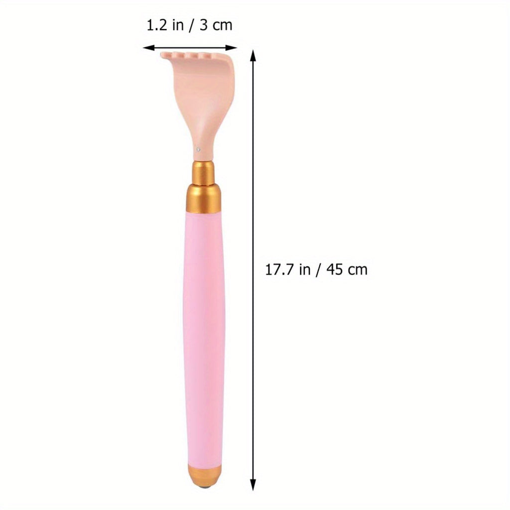 Extendable Back Scratcher - Portable Telescopic Non-Slip Grip Backslap Massage Tool with Ergonomic Handle, Durable Metal Construction for Home, Office & Travel Use, Back Massager, Sleek Design, Sturdy Metal Parts