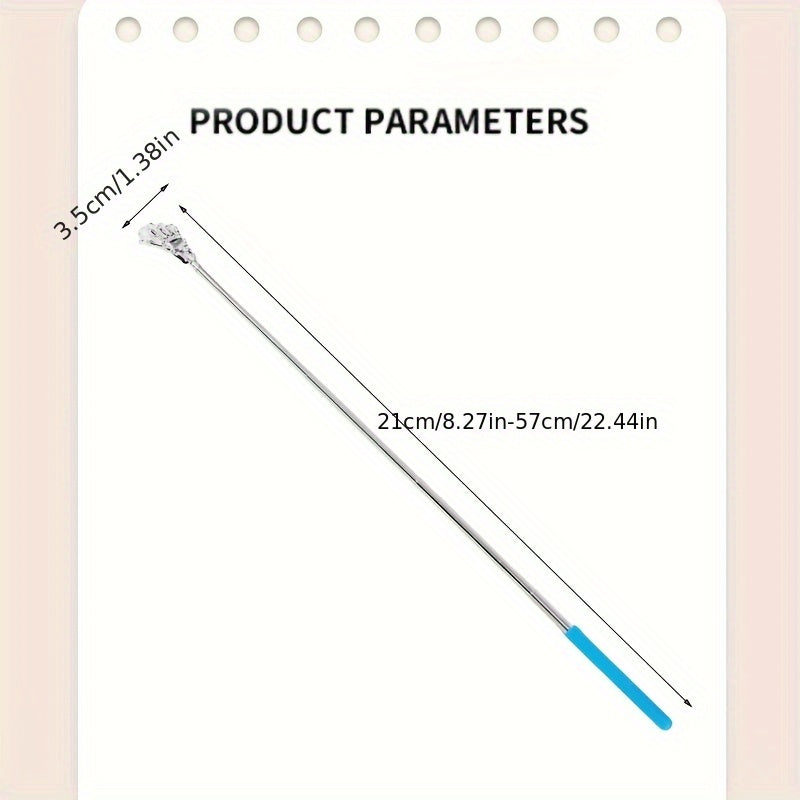 2pcs Black Retractable Itch Scratcher with 59 Beads, 65 Beads Triple Row Massager, Gua Sha Board Stick, Massage Tool for Muscle Relaxation and Improved Circulation, Ergonomic Design for Back, Neck, Shoulder, and Legs, Muscle Massager, Ergonomic Massager,