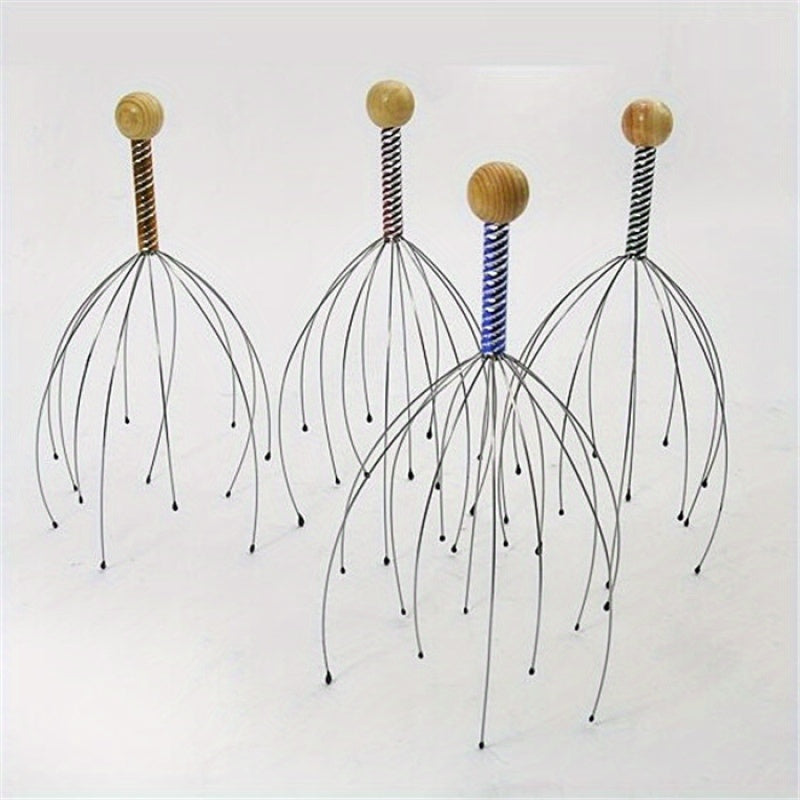 Head Scratcher Octopus Head Massager Scalp Scratcher Massage Claw Little Soul Extraction Tool