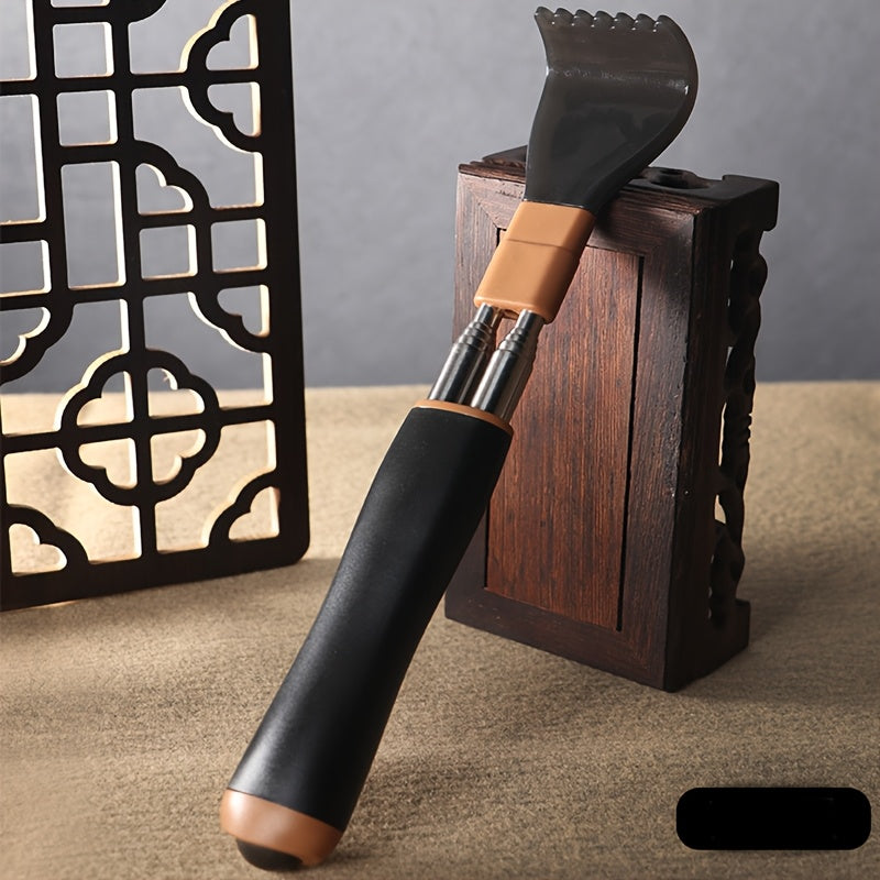 1pc Set Extendable Back Scratcher, Stainless Steel Double-Ended Anti-Twist, for Self-Massage, Elderly with Itchy Scratcher Tool