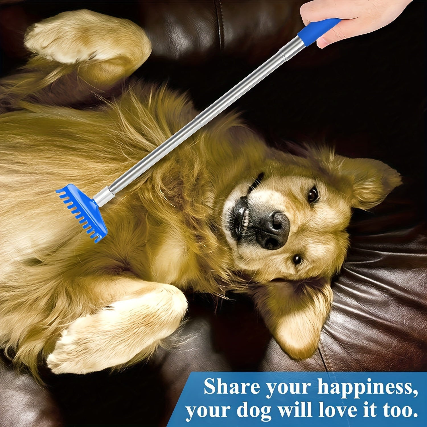 Extra-Long Stainless Steel Back Scratcher - Portable Telescoping Massage Tool for Men & Women, Ideal Stocking Stuffer with Gift Bag