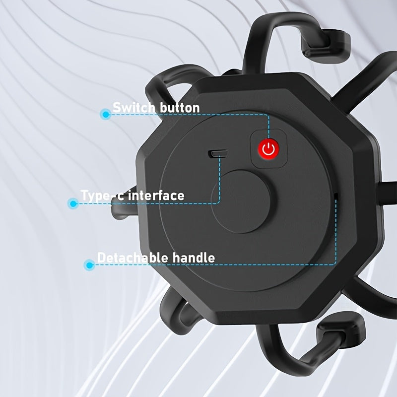 Ultra Scalp Massager, Electric Octopus Scalp Massager with 3 Modes, 360 Degree Head Massager Scalp Stress Relax, Electric Massage Claws Portable Head Scratcher Massager (Black)