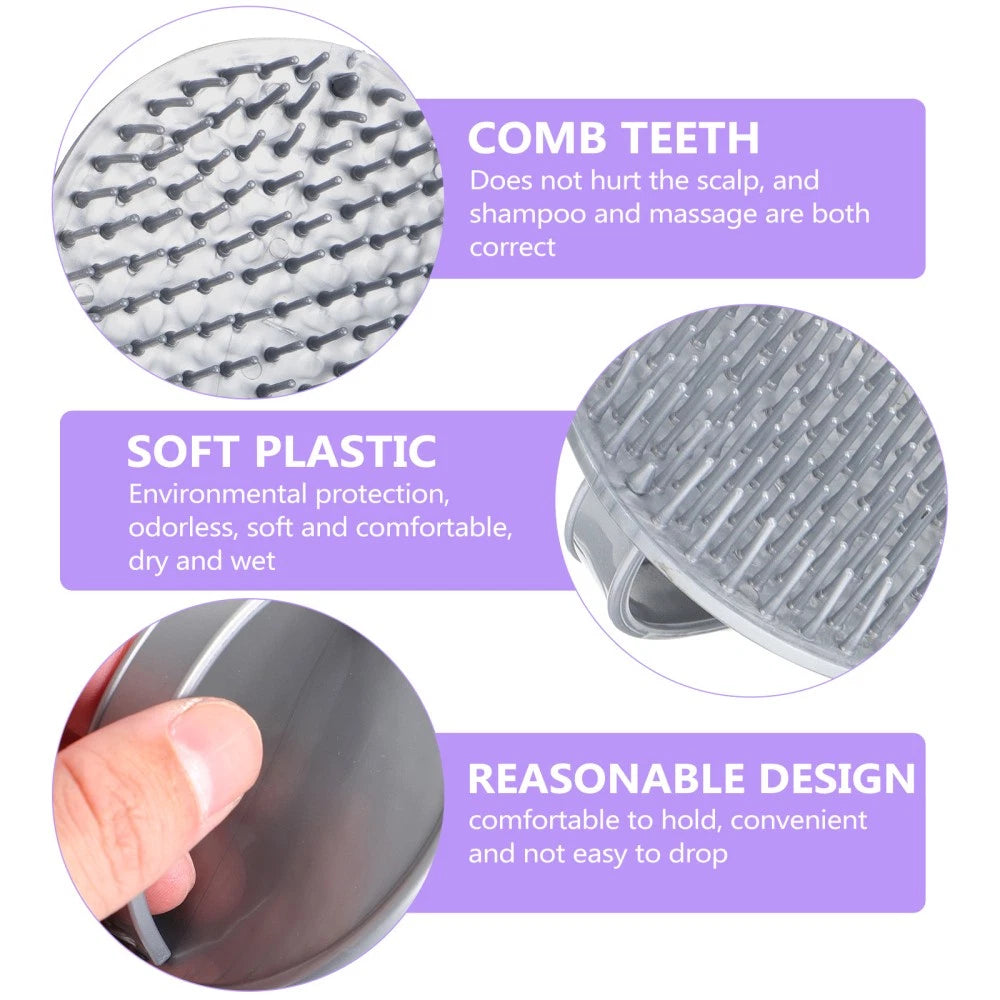 2 Pack Shampoo Brush Hair Stimulating Scalp Massager Men Miss Scratcher