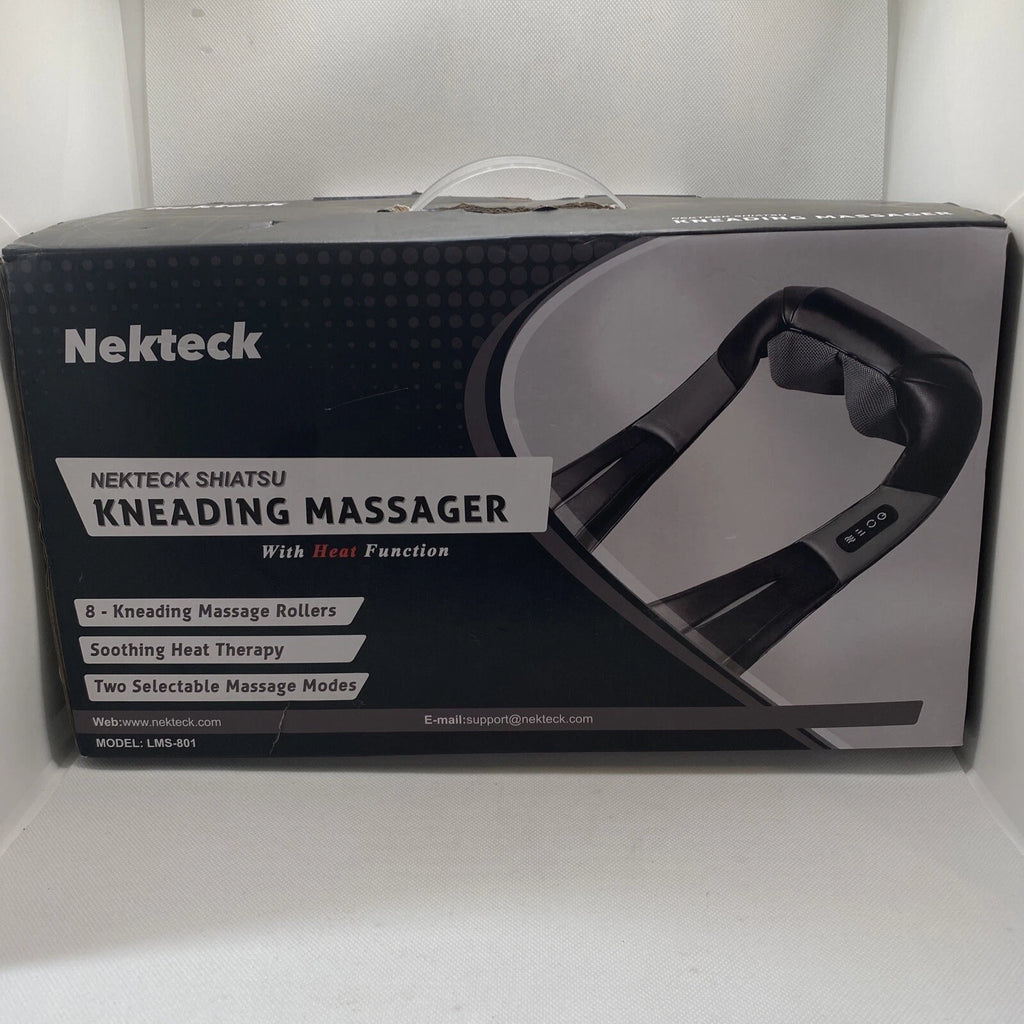 Shiatsu Neck and Back Massager with Soothing Heat, Nekteck Electric Deep Tiss...