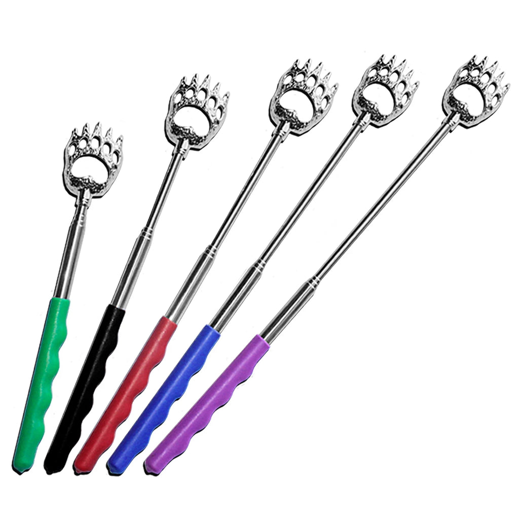 5 Pack Metal Extendable Telescopic Back Scratchers for Itch Relief