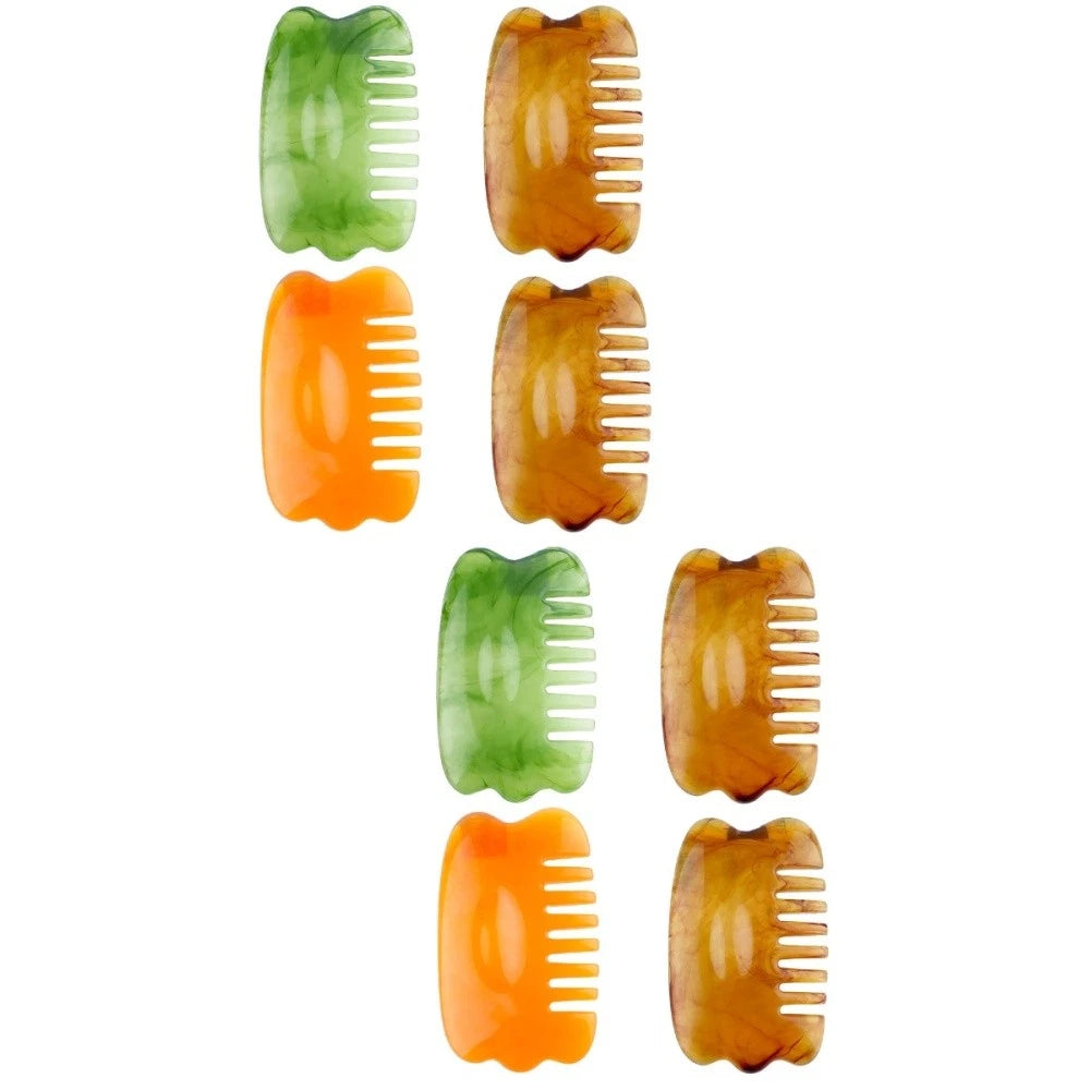 2 PCS Massage Comb Scraping Board Scalp Exfoliator Brush Scratcher