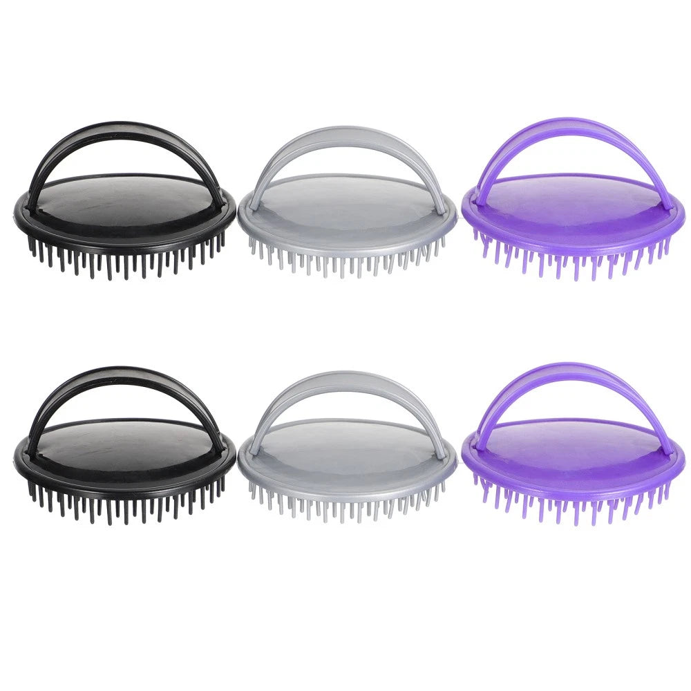 2 Pack Shampoo Brush Hair Stimulating Scalp Massager Men Miss Scratcher