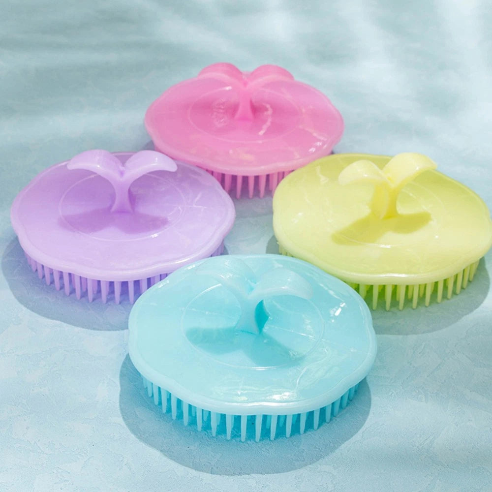 4 Pcs Shampoo Brush Man Head Scratcher for Dandruff Hair Scalp Massager