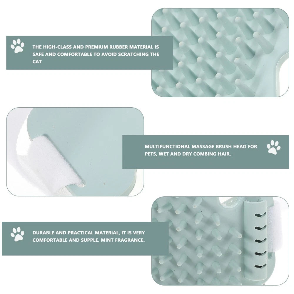 Funny Cat Toy Self-cleaning Scratcher Comb Grooming Brush Corner