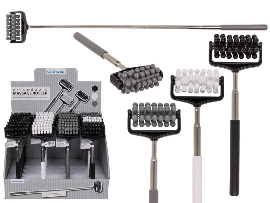 EXTENDING BACK MASSAGER ROLLER EXTENDABLE TELESCOPIC PORTABLE POCKET SCRATCHER