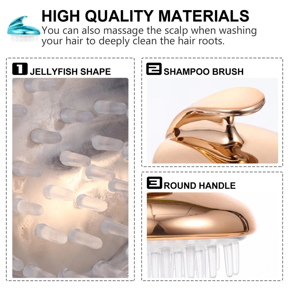 4 Pcs Silicone Anti-itching Head Scratcher Man Scalp Massager Hair Washing