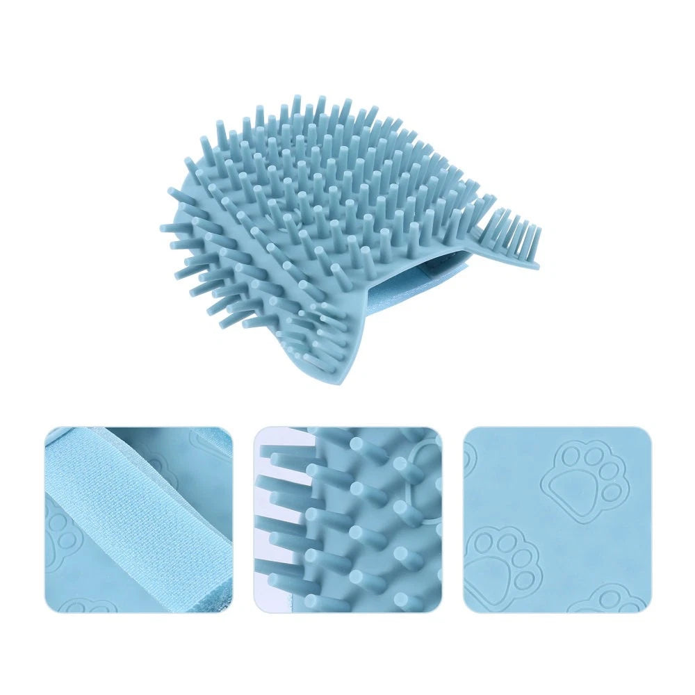 Silicone Scratcher Massage Brush Silicone Groom Corner Scratcher For Cats-