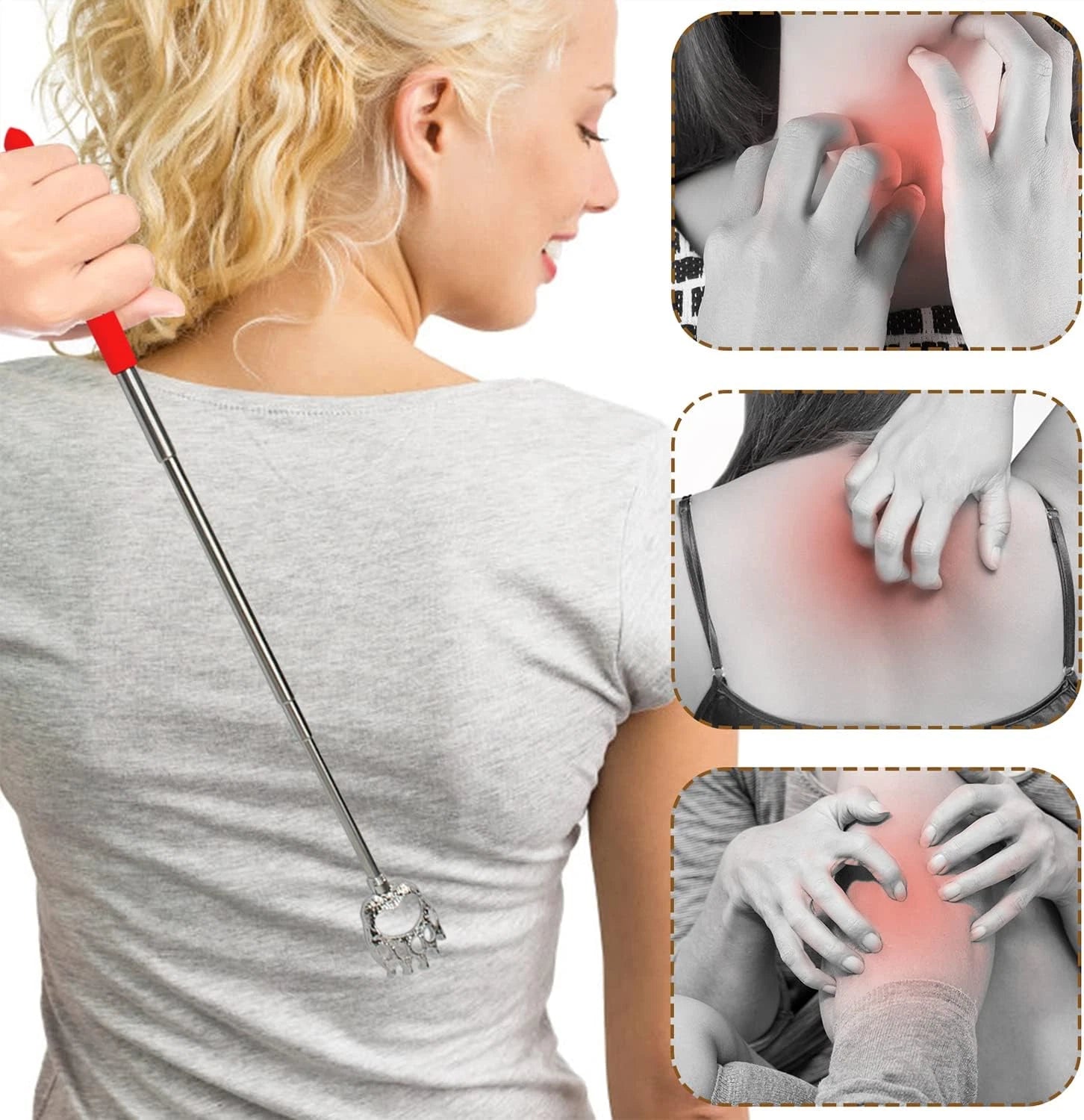 6 Pack Back Scratcher Fathers Day Dad Gifts, White Elephant Gifts for Adults, St