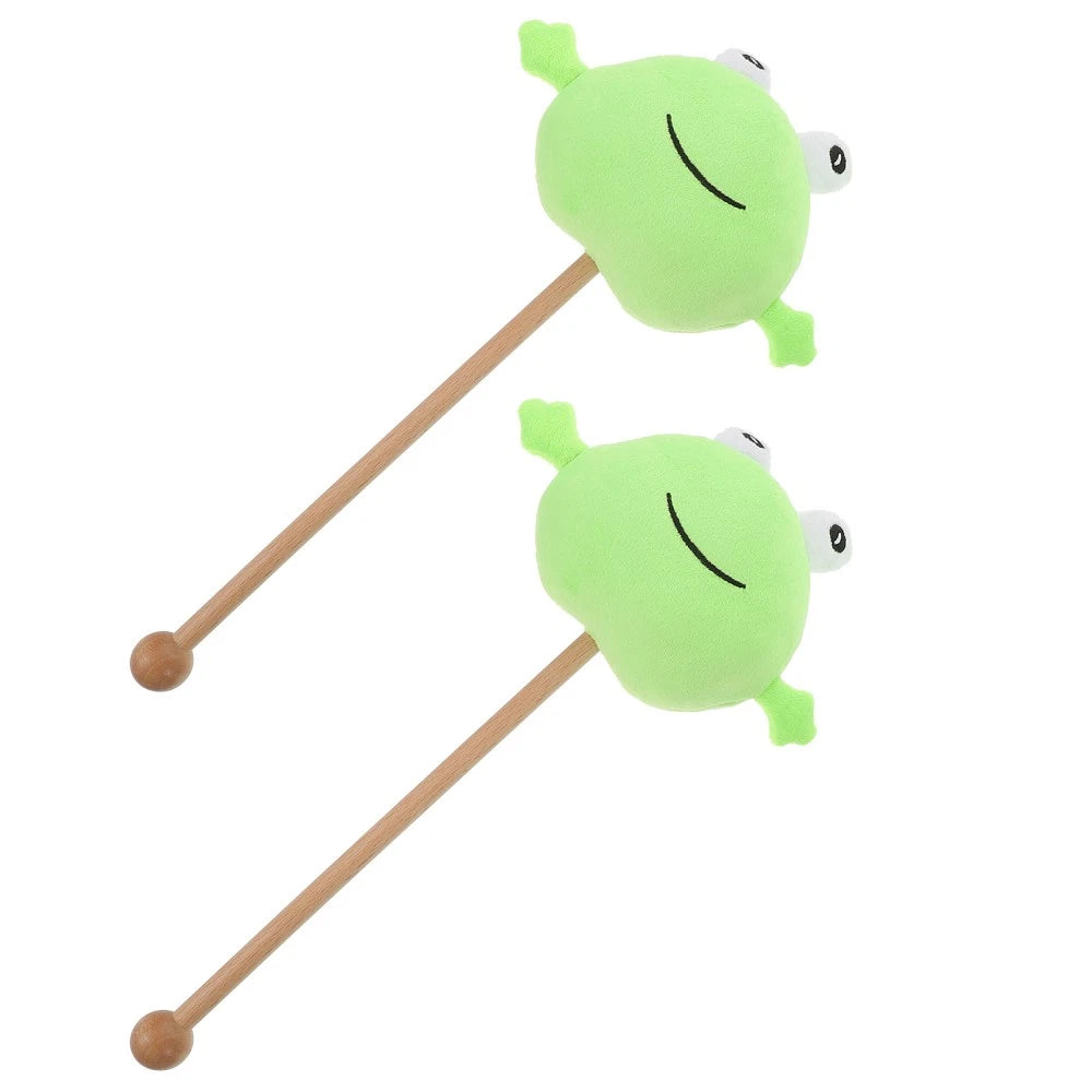 2 Pcs Knock Back Stick Scratcher Child Knocking Body Massagers Wood Hammer