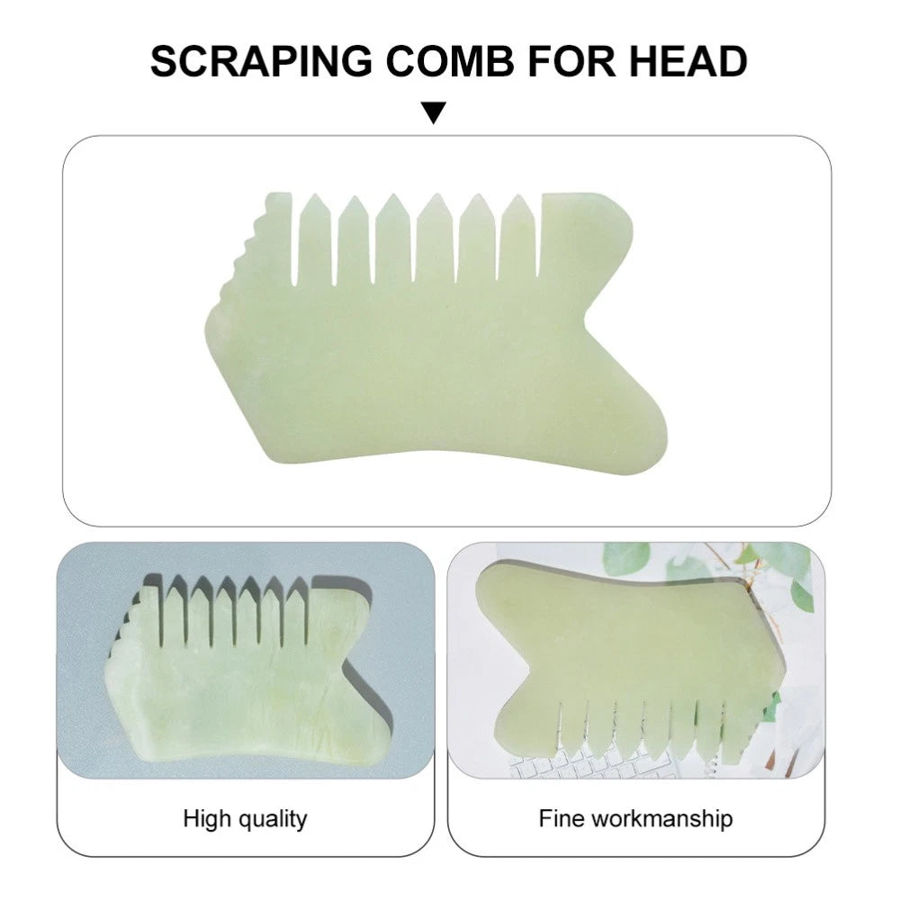 Massage Comb Scalp Scratcher Man Stone Hair Manual Massagers