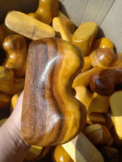 Wood Pillow Massage Back Wooden Massager Release Backache Neck Streching Spine