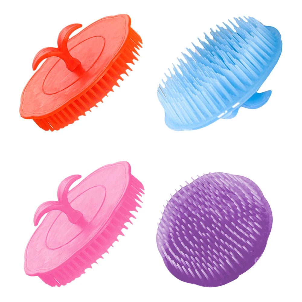 4 Pcs Shampoo Brush Scalp Massagers Hair Miss Man Scratcher Comb