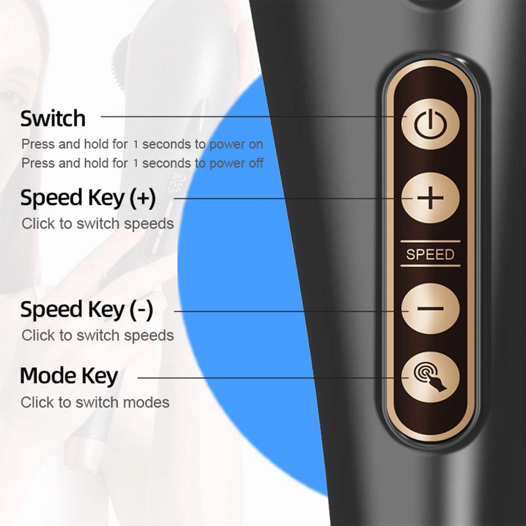 Back Massager, Deep Tissue Massager, Massage Machine for Pain Relief, Hand He...