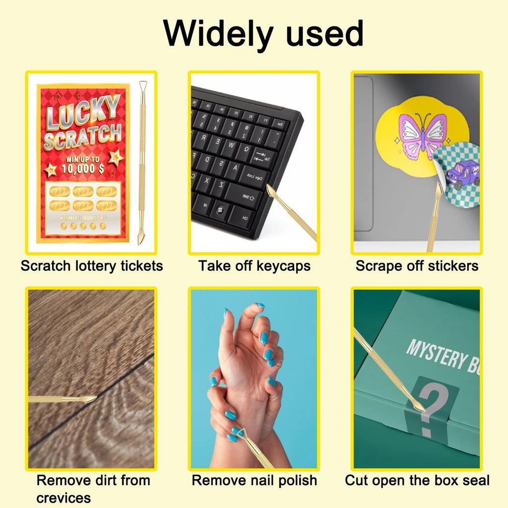 3PCS Lottery Ticket Scratcher Tool Metal Lottery Scratcher Tool Scratch Off T...