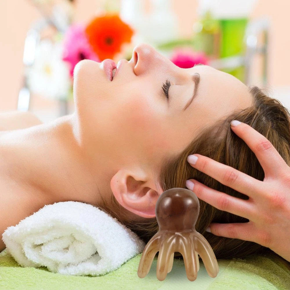 2 Pcs Eight Claw Comb Massage Electric Head Scratcher Relaxation Tool