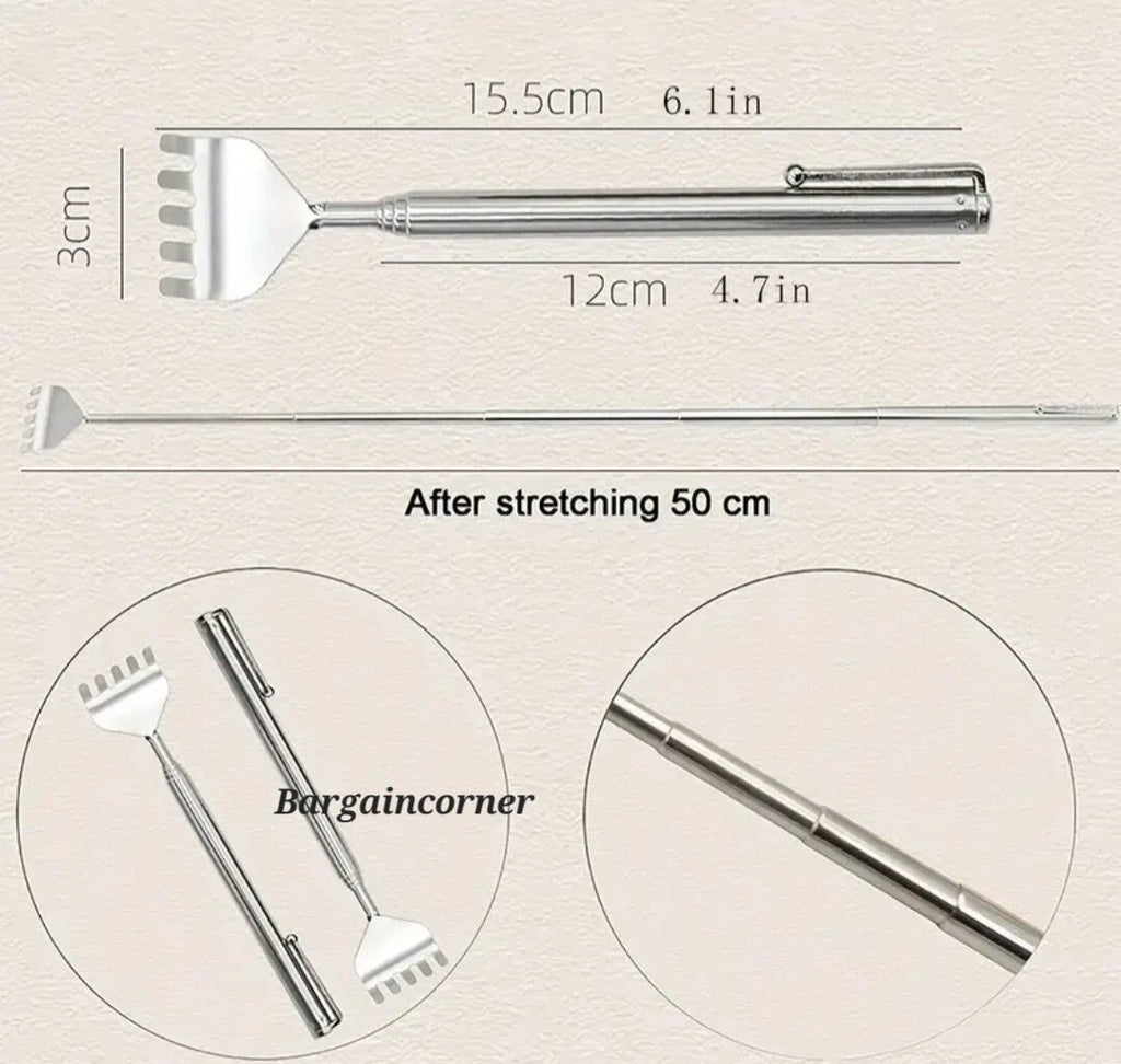 Back Scratcher Extendable Body Scratcher Pocket Size Home Travel Back Scraper