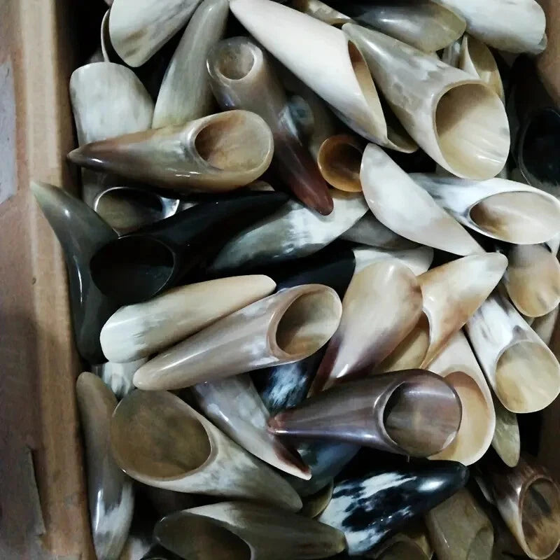 1 PC. Authentic Natural Horn Gua Sha Massage Tool-Traditional Spa Relax for Body