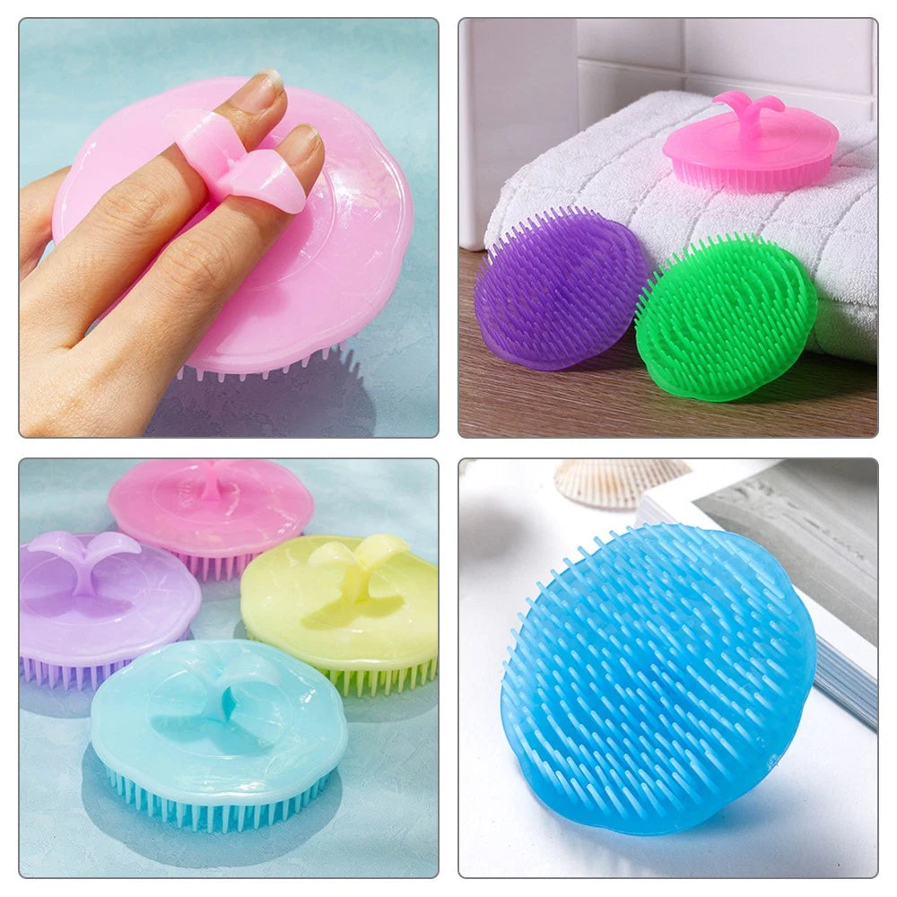 4 Pcs Shampoo Brush Man Scalp Scratcher Tool Massage Comb Hair Massager